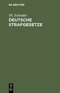 Buch Cover Deutsche Strafgesetze