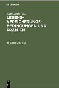 Buch Cover 1962