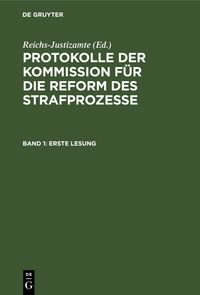 Buch Cover Erste Lesung