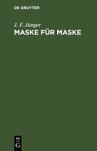 Buch Cover Maske für Maske
