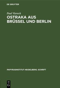 Buch Cover Ostraka aus Brüssel und Berlin