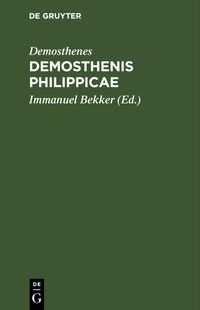 Buch Cover Demosthenis Philippicae