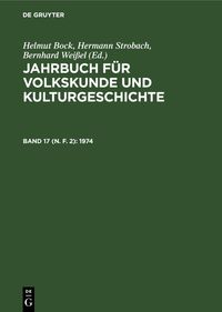 Buch Cover 1974