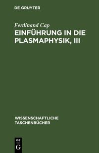 Buch Cover Einführung in die Plasmaphysik, III