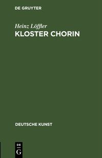 Buch Cover Kloster Chorin