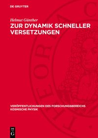 Buch Cover Zur Dynamik schneller Versetzungen
