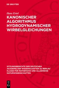 Buch Cover Kanonischer Algorithmus hydrodynamischer Wirbelgleichungen