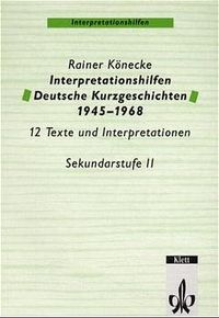 Buch Cover Interpretationshilfen Deutsche Kurzgeschichten 1945-1968