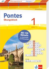 Buch Cover Pontes 1 Gesamtband (ab 2020) - Übungsblock zum Schulbuch 1. Lernjahr