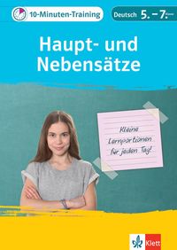 Buch Cover Klett 10-Minuten-Training Deutsch Grammatik Haupt- und Nebensätze 5.-7. Klasse