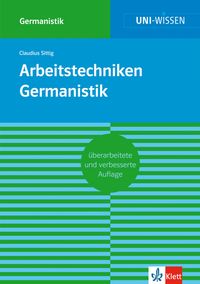 Buch Cover Klett Uni Wissen Arbeitstechniken Germanistik