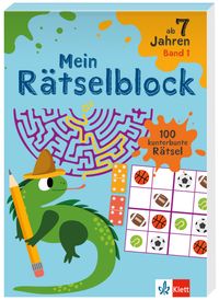 Buch Cover Klett Mein Rätselblock ab 7 Jahren Band 1