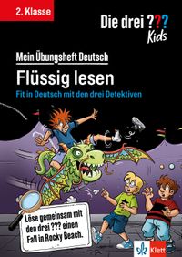 Buch Cover Die drei ??? Kids: Mein Übungsheft Deutsch 2. Klasse - Flüssig lesen