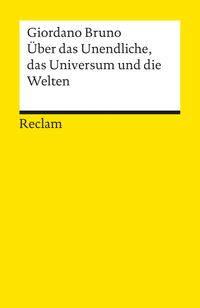 Buch Cover Über das Unendliche, das Universum und die Welten