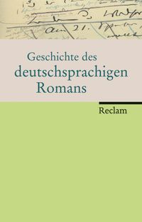 Buch Cover Geschichte des deutschsprachigen Romans