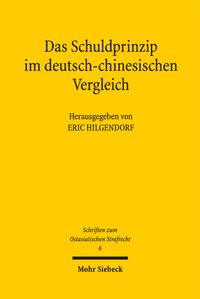 Buch Cover Das Schuldprinzip im deutsch-chinesischen Vergleich
