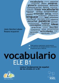 Buch Cover Vocabulario ELE B1