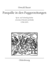 Buch Cover Pasquille in den Fuggerzeitungen