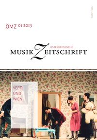 Buch Cover Österreichische Musikzeitschrift / Verdi und Wien