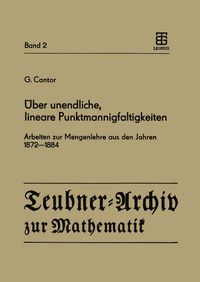 Buch Cover Über unendliche, lineare Punktmannigfaltigkeiten