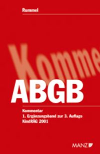 Buch Cover Kommentar zum Allgemeinen bürgerlichen Gesetzbuch. Mit EheG, KSchG,...