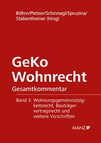 Buch Cover GeKo Wohnrecht Gesamtkommentar Band 3