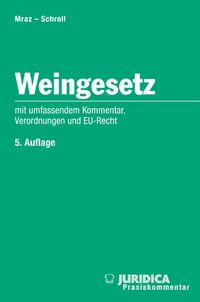 Buch Cover Weingesetz inkl. 4. Erg.-Lfg.