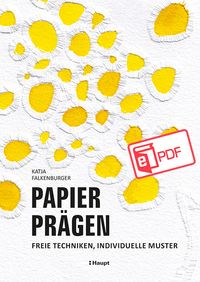 Buch Cover Papier prägen