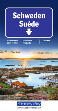 Buch Cover Kümmerly+Frey Strassenkarte Schweden 1:750.000