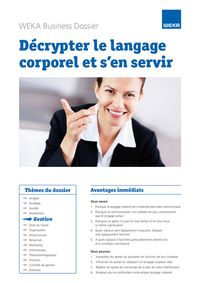 Buch Cover Décrypter le langage corporel et s’en servir.