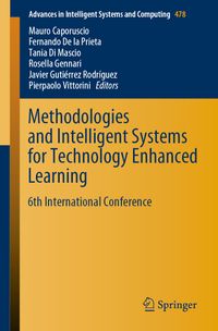 Buch Cover Methodologies and Intelligent Systems for Technology Enhanced Learning