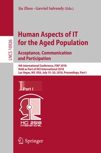 Buch Cover Human Aspects of IT for the Aged Population. Acceptance, Communication and Participation