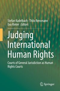Buch Cover Judging International Human Rights