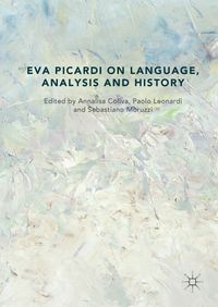 Buch Cover Eva Picardi on Language, Analysis and History