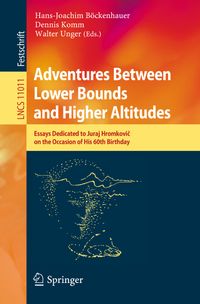 Buch Cover Adventures Between Lower Bounds and Higher Altitudes