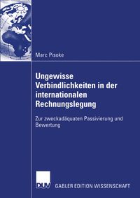 Buch Cover Ungewisse Verbindlichkeiten in der internationalen Rechnungslegung