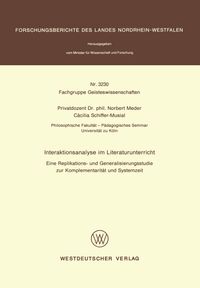 Buch Cover Interaktionsanalyse im Literaturunterricht