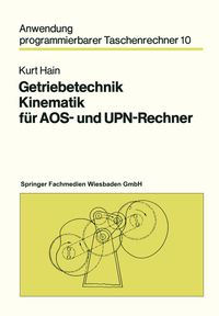 Buch Cover Getriebetechnik Kinematik für AOS- und UPN-Rechner