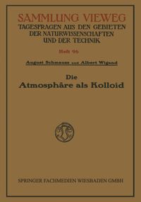Buch Cover Die Atmosphäre als Kolloid
