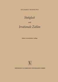 Buch Cover Stetigkeit und Irrationale Zahlen
