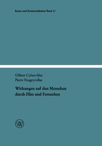 Buch Cover Wirkungen auf den Menschen durch Film und Fernsehen