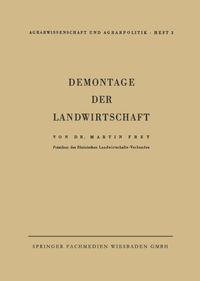 Buch Cover Demontage der Landwirtschaft