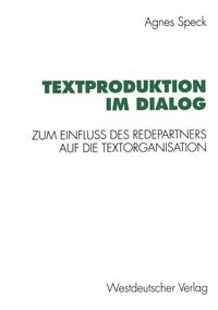 Buch Cover Textproduktion im Dialog