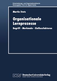 Buch Cover Organisationale Lernprozesse