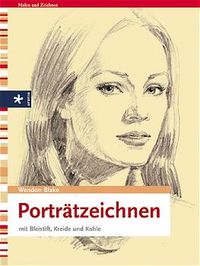 Buch Cover Porträtzeichnen mit Bleistift, Kreide und Kohle