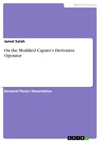 Buch Cover On the Modified Caputo’s Derivative Operator