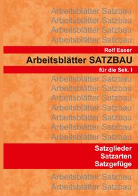 Buch Cover Arbeitsblätter SATZBAU
