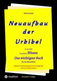 Buch Cover 2. Auflage 2. Band von Neuaufbau der Urbibel