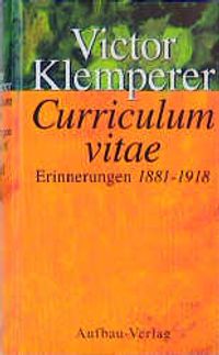 Buch Cover Curriculum vitae