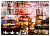 Buch Cover Hamburg-Art (Tischkalender 2024 DIN A5 quer), CALVENDO Monatskalender